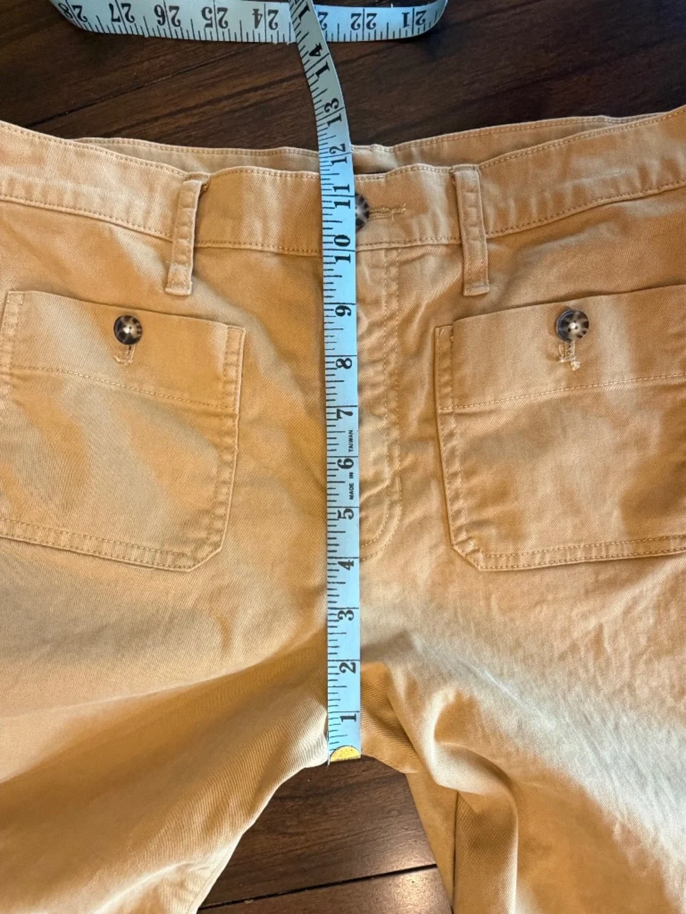J. Crew Women's Sailor Slim Wide- Leg Cropped Chino Pant Muted Gold, Size 30 P